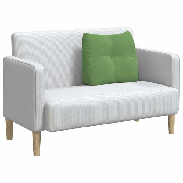 vidaXL Μαξιλάρι Πλάτης Ανοιχτό Πράσινο 60 x 24 x 50 εκ Βελούδο