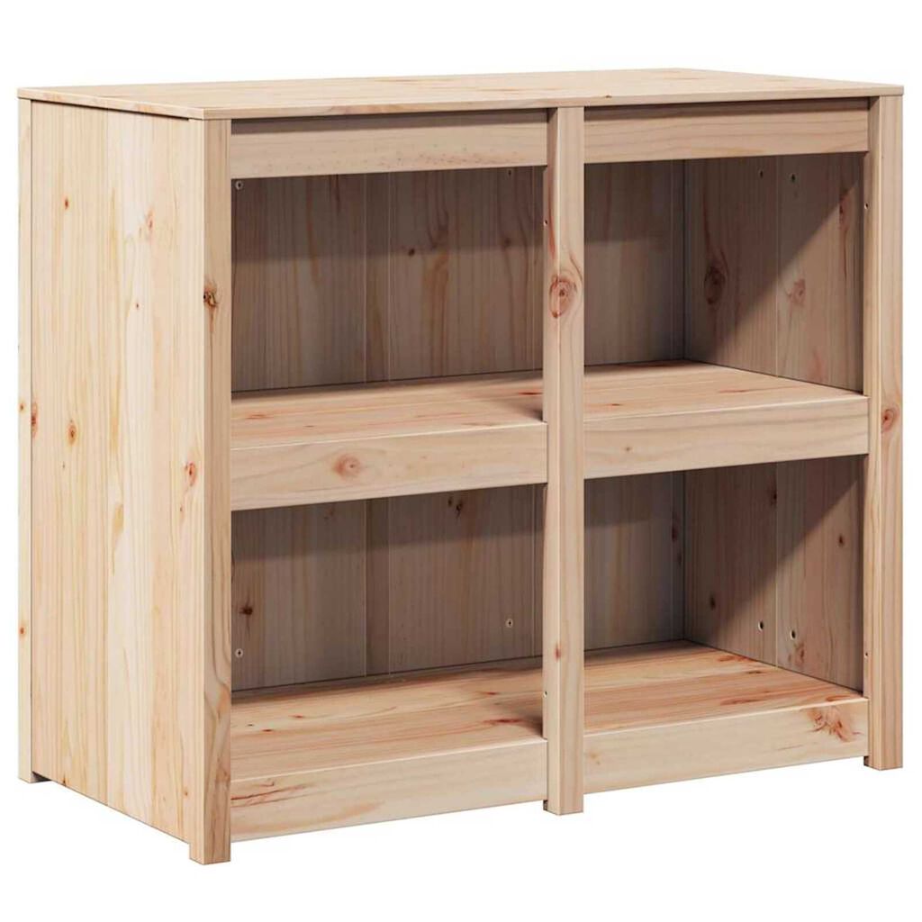 vidaXL Ντουλάπα Κουζίνας Καφέ 106 x 55 x 92 cm Μασίφ ξύλο πεύκου