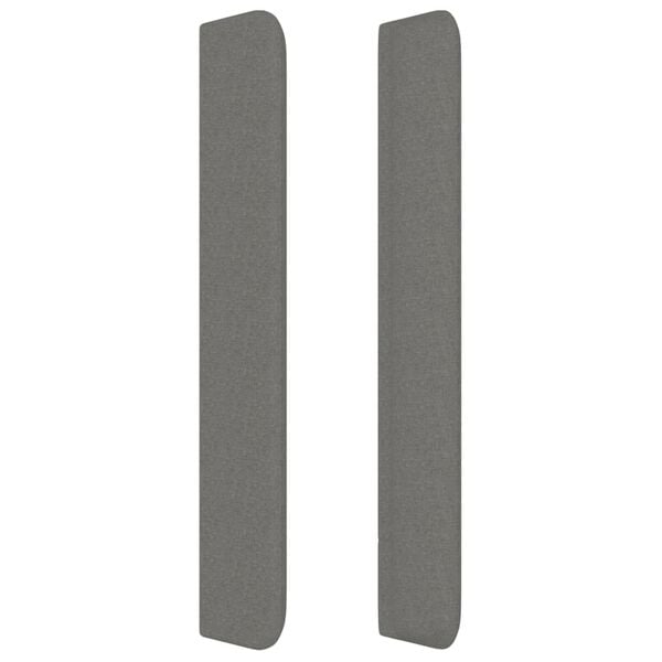 vidaXL Κεφαλάρι με Πτερύγια Σκούρο Γκρι 83x16x118/128 εκ. Υφασμάτινο