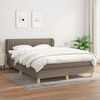 vidaXL &Kappa;&rho;&epsilon;&beta;ά&tau;&iota; Boxspring &mu;&epsilon; &Sigma;&tau;&rho;ώ&mu;&alpha; Taupe 140x200 &epsilon;&kappa;. &Upsilon;&phi;&alpha;&sigma;&mu;ά&tau;&iota;&nu;&omicron;