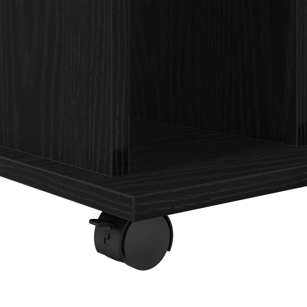 vidaXL Κυλιόμενο Ντουλάπι Μαύρη Δρυς 60x45x55 εκ - Επεξεργασμένο Ξύλο