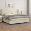 vidaXL &Kappa;&rho;&epsilon;&beta;ά&tau;&iota; Boxspring &mu;&epsilon; &Sigma;&tau;&rho;ώ&mu;&alpha; &Kappa;&rho;&epsilon;&mu; 200x200 &epsilon;&kappa;. &Sigma;&upsilon;&nu;&theta;&epsilon;&tau;&iota;&kappa;ό &Delta;έ&rho;&mu;&alpha;