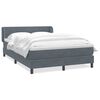 vidaXL Box Spring &Kappa;&rho;&epsilon;&beta;ά&tau;&iota; &mu;&epsilon; &sigma;&tau;&rho;ώ&mu;&alpha; &Sigma;&kappa;&omicron;ύ&rho;&omicron; &gamma;&kappa;&rho;&iota; 140x220 cm &Beta;&epsilon;&lambda;&omicron;ύ&delta;&iota;&nu;&omicron;