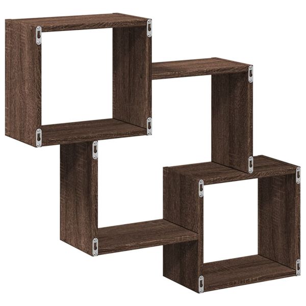vidaXL Ντουλάπι Τοίχου Καφέ Δρυς 78x18x71 εκ. από Επεξεργασμένο Ξύλο