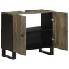 vidaXL νιπτήρας ντουλάπι μαύρο 62x33x58 cm μασίφ ξύλο Μάνγκο
