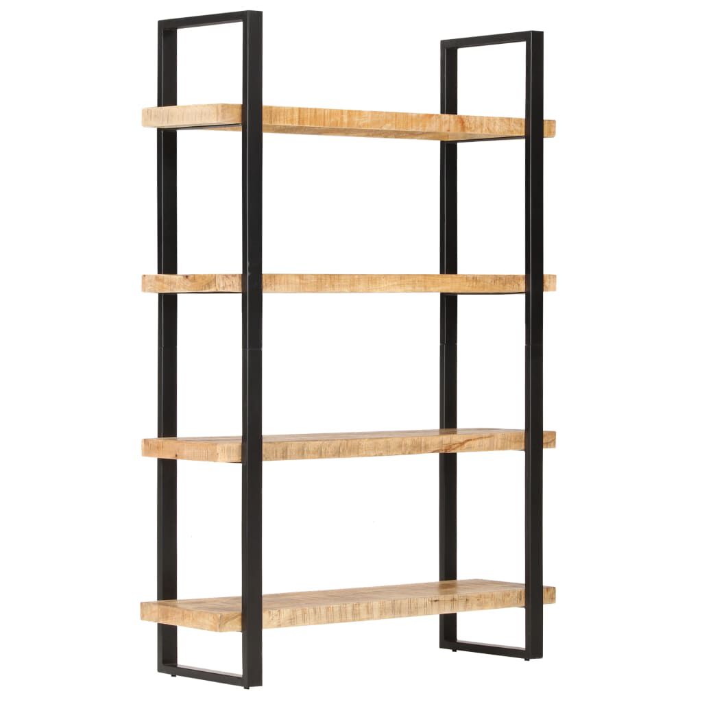 vidaXL Βιβλιοθήκη με 4 Επίπεδα 120x40x180 εκ. Ακατέργαστο Ξύλο Μάνγκο