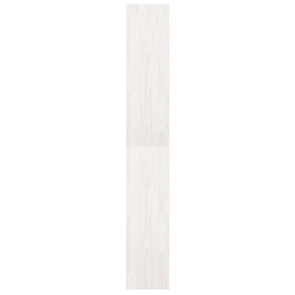 vidaXL Βιβλιοθήκη/Διαχωριστικό Χώρου Λευκό 40x30x199 εκ. Ξύλο Πεύκου