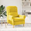 vidaXL Πολυθρόνα Κίτρινο 76 x 94 x 102 εκ. Βελούδο