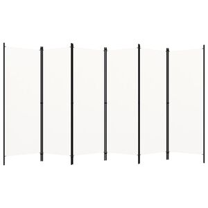 vidaXL Διαχωριστικό Δωματίου με 6 Πάνελ Λευκό 300 x 180 εκ.