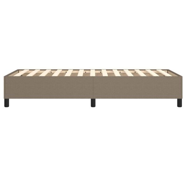 vidaXL Σκελετός Κρεβατιού Χωρίς Στρώμα Taupe 100 x 200 εκ. Υφασμάτινο