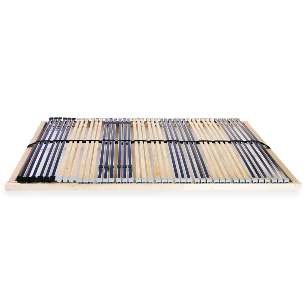 vidaXL Τελάρο Κρεβατιού με 42 Σανίδες & 7 Ζώνες 120 x 200 εκ.