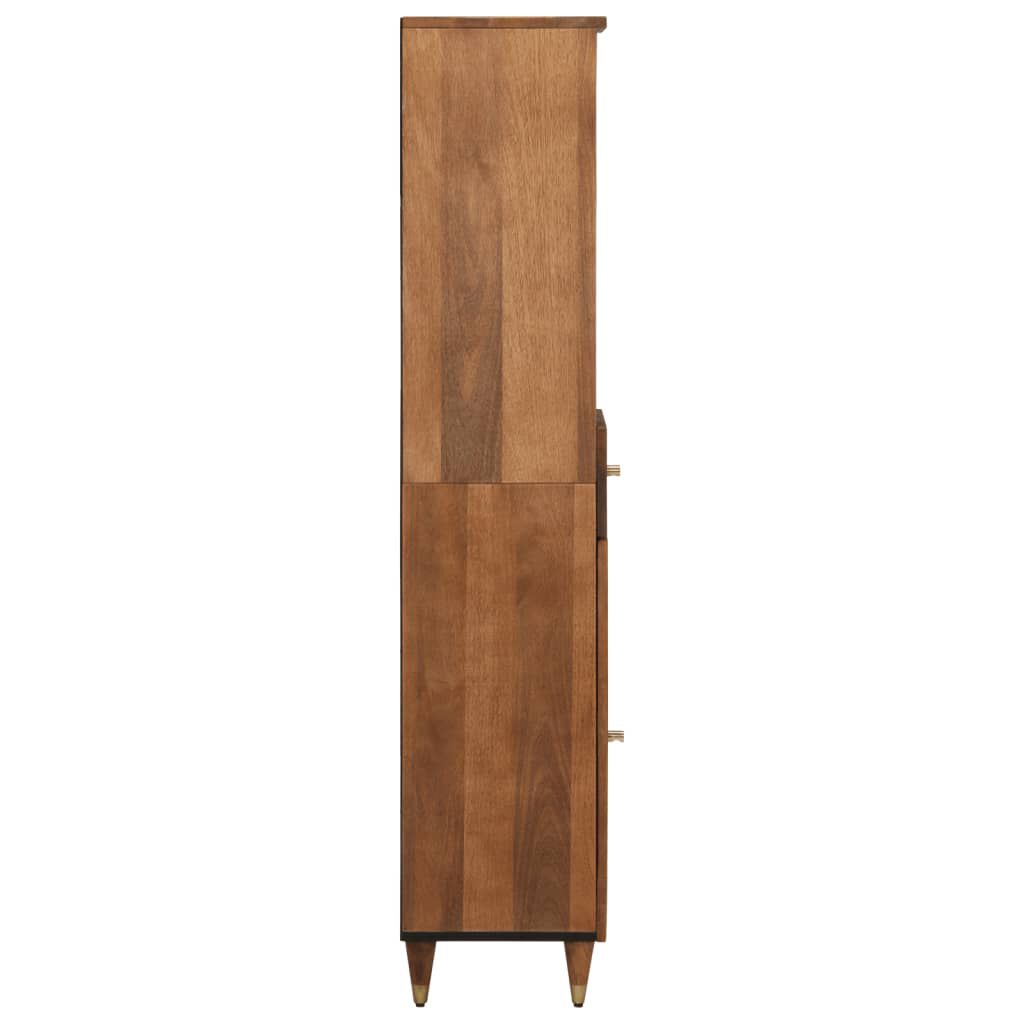 vidaXL Ντουλάπι Μπάνιου 38 x 33 x 160 εκ. από Μασίφ Ξύλο Μάνγκο