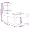 vidaXL &Kappa;&rho;&epsilon;&beta;ά&tau;&iota; Boxspring &mu;&epsilon; &Sigma;&tau;&rho;ώ&mu;&alpha; &Rho;&omicron;&zeta; 100x200 &epsilon;&kappa;. &Beta;&epsilon;&lambda;&omicron;ύ&delta;&iota;&nu;&omicron;