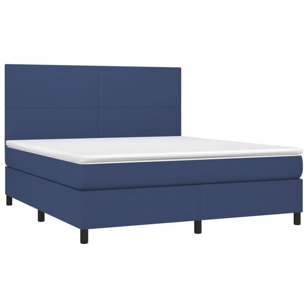 vidaXL &Kappa;&rho;&epsilon;&beta;ά&tau;&iota; Boxspring &mu;&epsilon; &Sigma;&tau;&rho;ώ&mu;&alpha; &Mu;&pi;&lambda;&epsilon; 160x200 &epsilon;&kappa;. &Upsilon;&phi;&alpha;&sigma;&mu;ά&tau;&iota;&nu;&omicron;
