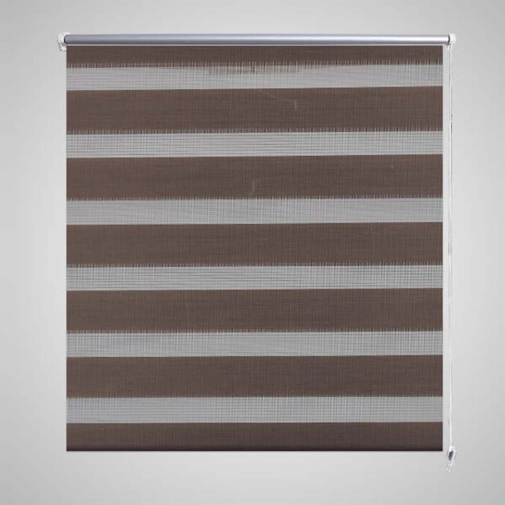 Σύστημα Σκίασης Ρόλερ Zebra Καφέ 100 x 175 εκ.