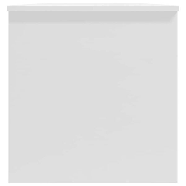 vidaXL Τραπεζάκι Σαλονιού Γυαλ. Λευκό 102x50x52,5 εκ. Επεξεργ. Ξύλο