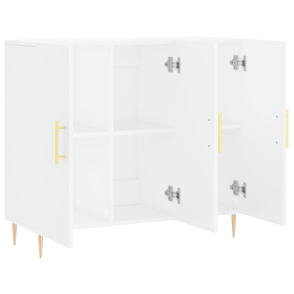 vidaXL Μπουφές Λευκός 90 x 34 x 80 εκ. από Επεξεργασμένο Ξύλο