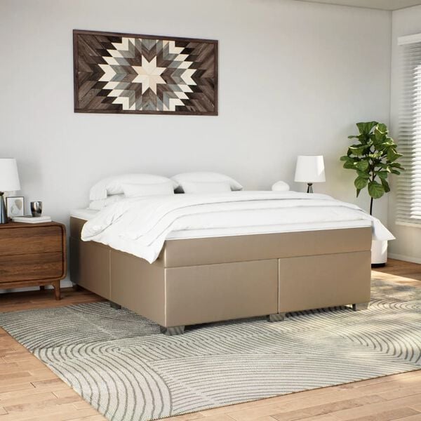 vidaXL &Kappa;&rho;&epsilon;&beta;ά&tau;&iota; Boxspring &mu;&epsilon; &Sigma;&tau;&rho;ώ&mu;&alpha; &Kappa;&alpha;&pi;&omicron;&upsilon;&tau;&sigma;ί&nu;&omicron; 180x200 &epsilon;&kappa;. &Sigma;&upsilon;&nu;&theta;. &Delta;έ&rho;&mu;&alpha;