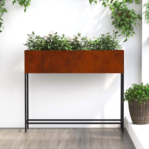 vidaXL &Upsilon;&psi;&omega;&mu;έ&nu;&eta; &Gamma;&lambda;ά&sigma;&tau;&rho;&alpha; &Kappa;ή&pi;&omicron;&upsilon; &Sigma;&kappa; rusty 100 x 26 x 82 &epsilon;&kappa;