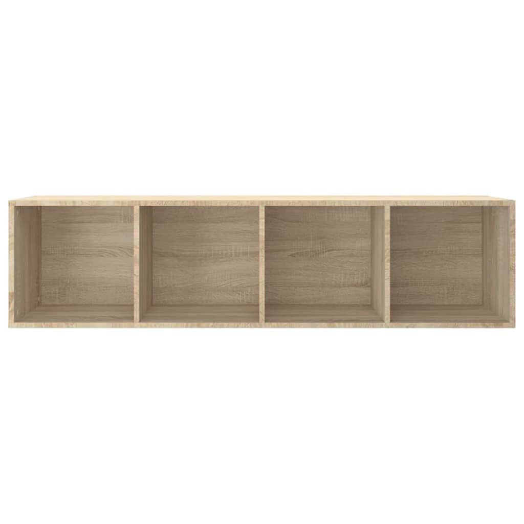 vidaXL Βιβλιοθήκη/Έπιπλο TV Sonoma Δρυς 36x30x143 εκ. από Επεξ. Ξύλο