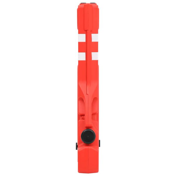 vidaXL Μπάρα Σήμανσης Πτυσσόμενη Κόκκινη 210 x 50 x 105 εκ.