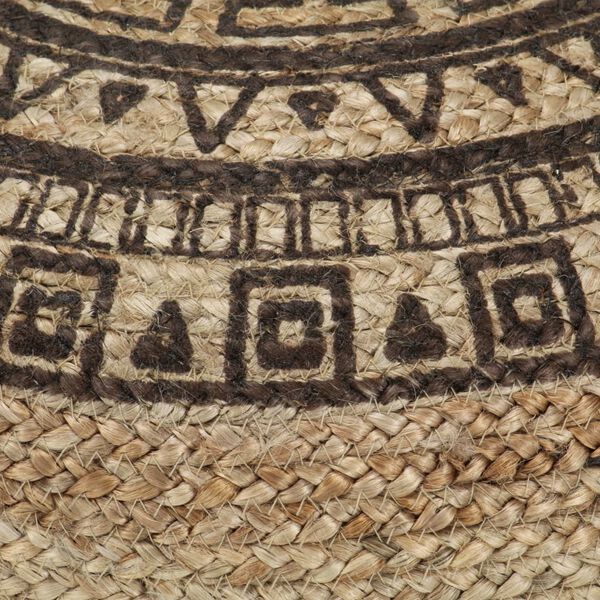 vidaXL Πουφ Χειροποίητο Καφέ 45 x 30 εκ. από Γιούτα