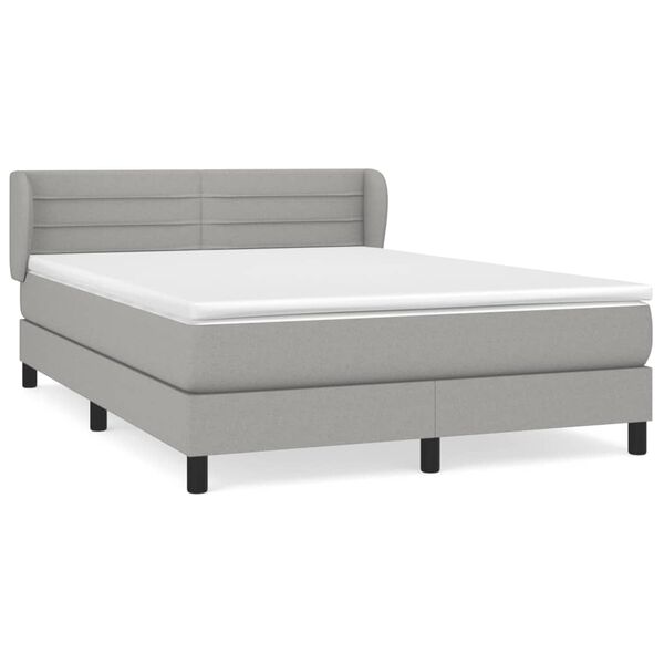 vidaXL &Kappa;&rho;&epsilon;&beta;ά&tau;&iota; Boxspring &mu;&epsilon; &Sigma;&tau;&rho;ώ&mu;&alpha; &Alpha;&nu;&omicron;&iota;&chi;&tau;ό &Gamma;&kappa;&rho;&iota; 140x190 &epsilon;&kappa;. &Upsilon;&phi;&alpha;&sigma;&mu;ά&tau;&iota;&nu;&omicron;
