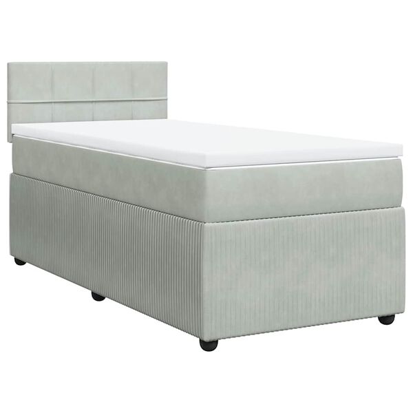 vidaXL &Kappa;&rho;&epsilon;&beta;ά&tau;&iota; Boxspring &mu;&epsilon; &Sigma;&tau;&rho;ώ&mu;&alpha; &Alpha;&nu;&omicron;&iota;&chi;&tau;ό &Gamma;&kappa;&rho;&iota; 100x200 &epsilon;&kappa;. &Beta;&epsilon;&lambda;&omicron;ύ&delta;&iota;&nu;&omicron;