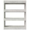 vidaXL Βιβλιοθήκη/Διαχωρ. Χώρου Γκρι Σκυρ. 80x30x103 εκ. Επεξεργ. Ξύλο