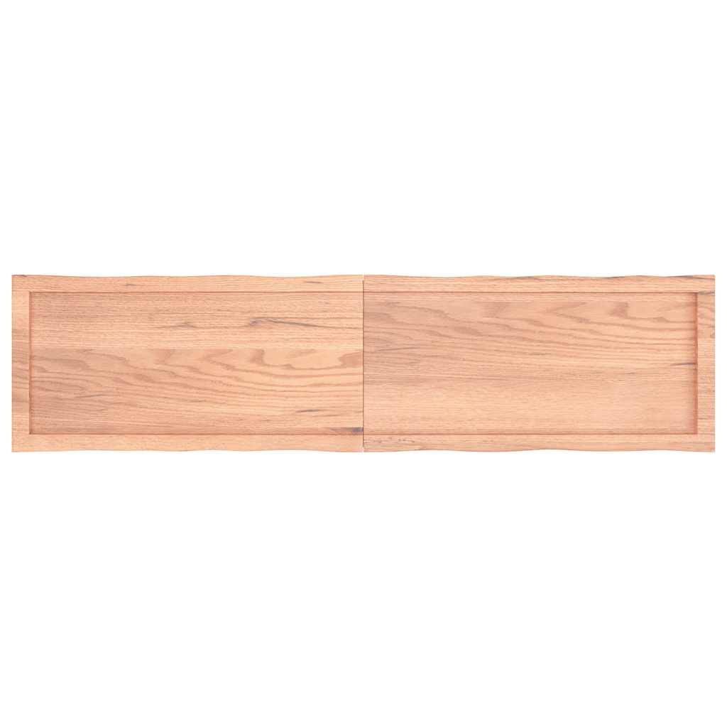 vidaXL Επιφ Τραπεζιού Αν Καφέ 160x40x(2-4)εκ.Ακατέργ. Μασίφ Ξύλο Δρυός