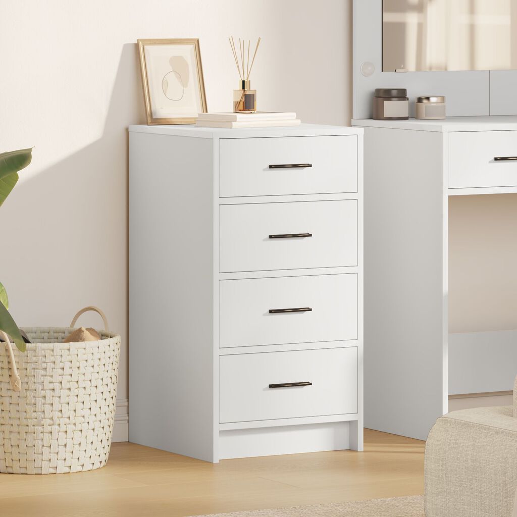 vidaXL Μπουφές Λευκό 40x41x75 εκ. Επεξεργασμένου Ξύλου