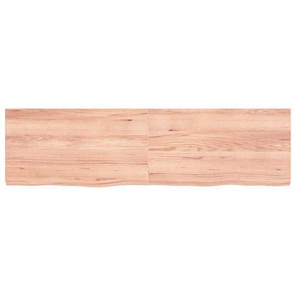vidaXL Επιφ Τραπεζιού Αν Καφέ 180x50x(2-6)εκ. Επεξ. Μασίφ Ξύλο Δρυός