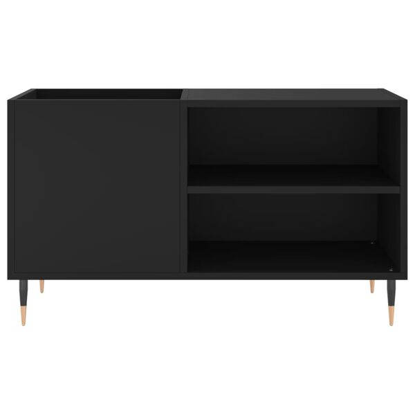 vidaXL Δισκοθήκη Μαύρη 85 x 38 x 48 εκ. από Επεξεργασμένο Ξύλο