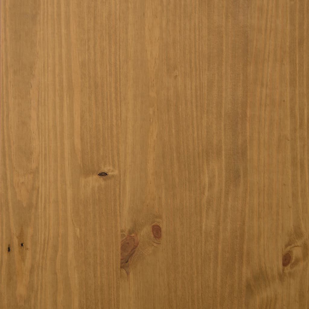vidaXL Ντουλάπι FLAM 80x40x80εκ. από Μασίφ Ξύλο Πεύκο με Γυάλινη Πόρτα