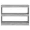 vidaXL Βιβλιοθήκη/Διαχωριστικό Χώρου Γκρι Sonoma 100x30x72 εκ.