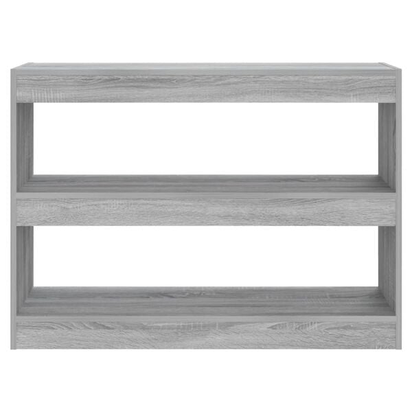 vidaXL Βιβλιοθήκη/Διαχωριστικό Χώρου Γκρι Sonoma 100x30x72 εκ.