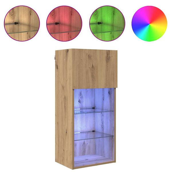 vidaXL &Kappa;&rho;&epsilon;&mu;&alpha;&sigma;&tau;ό&sigmaf; &theta;&rho;&alpha;&nu;ί&omicron; &tau;&eta;&lambda;&epsilon;ό&rho;&alpha;&sigma;&eta;&sigmaf; Artisan Oak 40,5 x 30 x 90 &epsilon;&kappa;