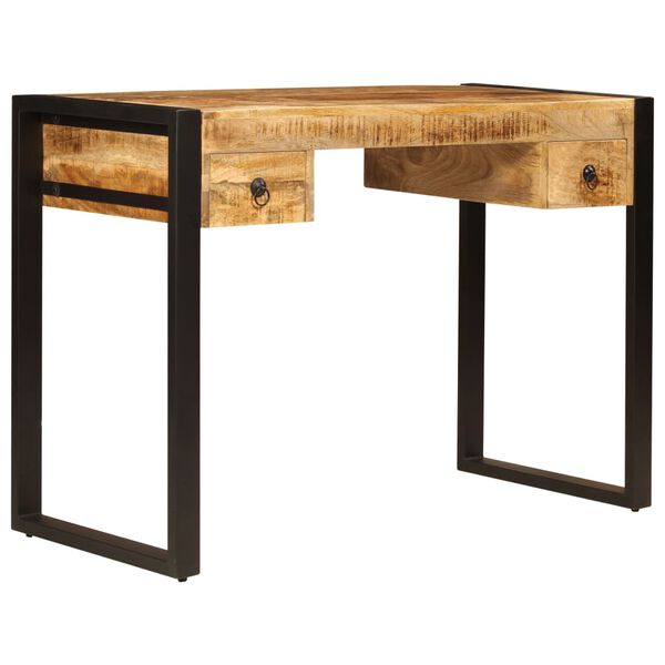 vidaXL Γραφείο με 2 Συρτάρια 110 x 50 x 77 εκ. από Μασίφ Ξύλο Μάνγκο