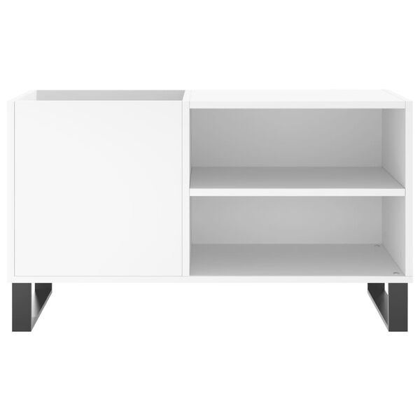 vidaXL Δισκοθήκη Λευκή 85 x 38 x 48 εκ. από Επεξεργασμένο Ξύλο