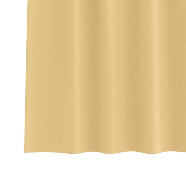 vidaXL Κουρτίνες με κουρτίνες 2 pcs Μπεζ 245 x 140 εκ. Πολυεστέρας