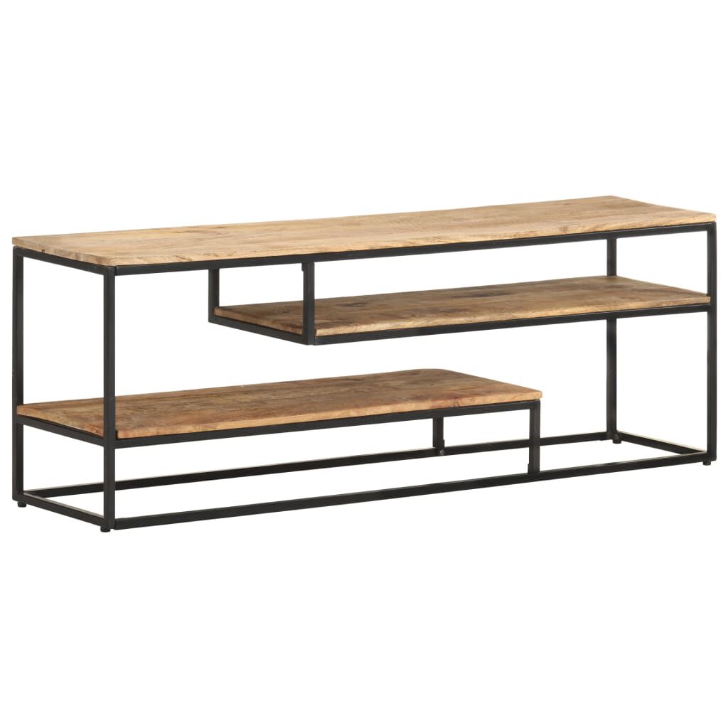 vidaXL Έπιπλο Τηλεόρασης 130 x 30 x 45 εκ. από Ακατέργαστο Ξύλο Μάνγκο
