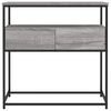 vidaXL Τραπέζι Κονσόλα Γκρι Sonoma 75x40x75 εκ. Επεξεργασμένο Ξύλο