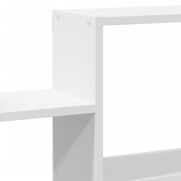 vidaXL Ραφιέρα Τοίχου Λευκό 96x18x60 εκ. από Επεξεργασμένο Ξύλο