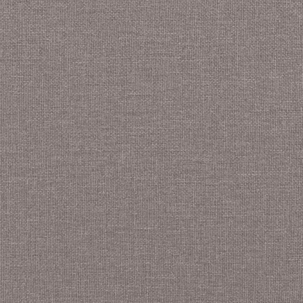 vidaXL Κρεβάτι Boxspring με Στρώμα Taupe 100 x 200 εκ. Υφασμάτινο