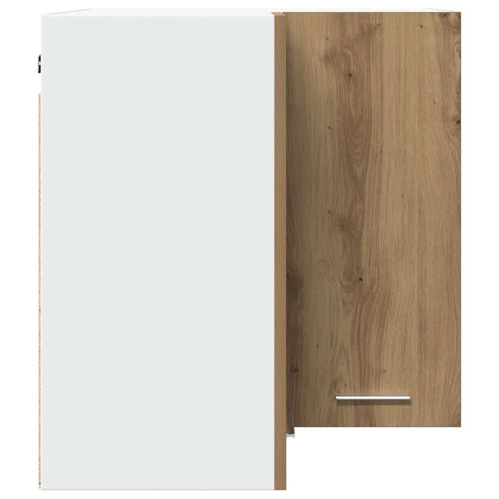 vidaXL κρεμαστό γωνιακό ντουλάπι Lyon Artisan Oak 57x57x60 εκ.