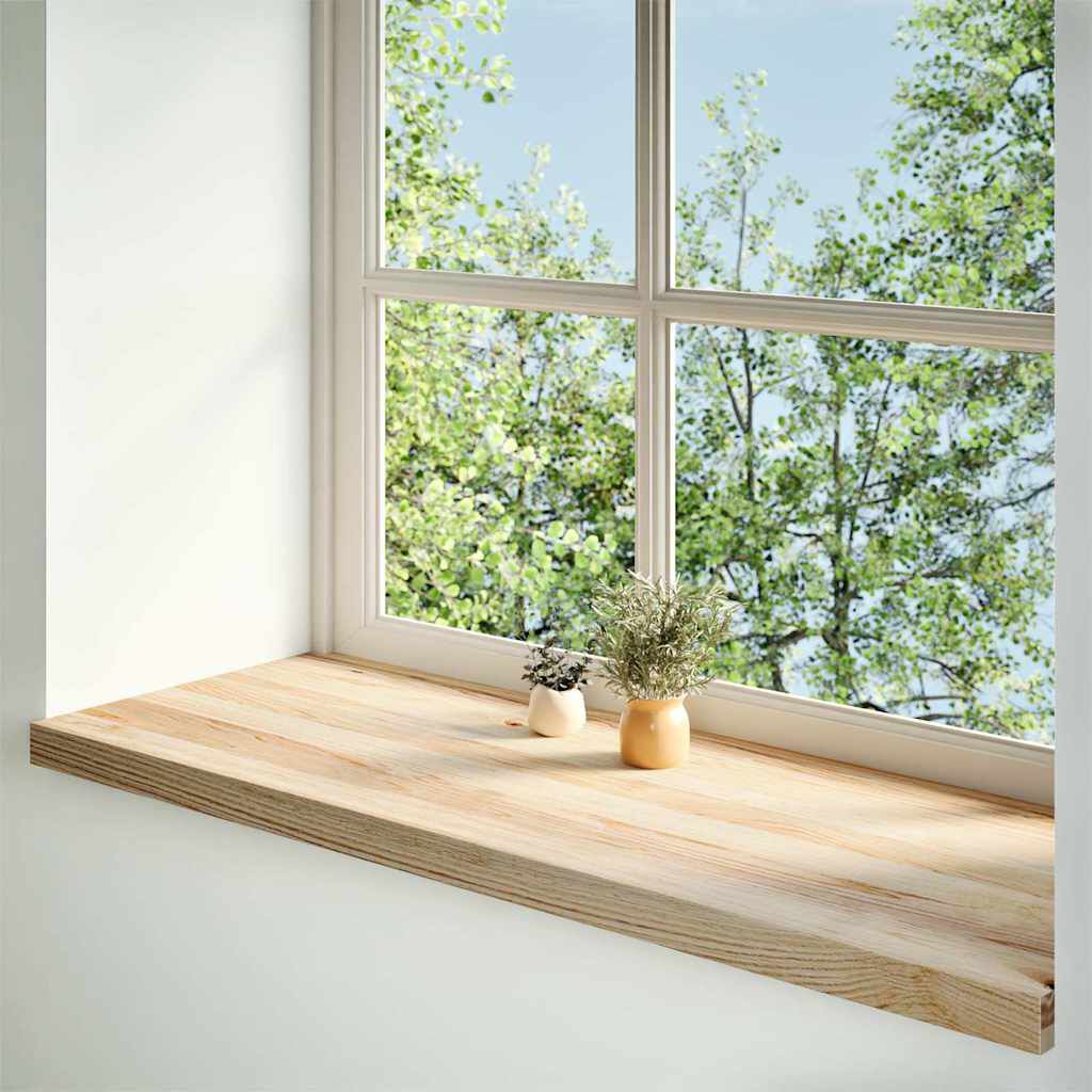 vidaXL Περβάζια παραθύρων 2 τεμ. 100x40x2 εκ. Ακατέργαστο Μασίφ Δρυός