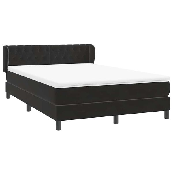vidaXL &Kappa;&rho;&epsilon;&beta;ά&tau;&iota; Boxspring &mu;&epsilon; &Sigma;&tau;&rho;ώ&mu;&alpha; &Mu;&alpha;ύ&rho;&omicron; 160x210 &epsilon;&kappa;. &Beta;&epsilon;&lambda;&omicron;ύ&delta;&iota;&nu;&omicron;