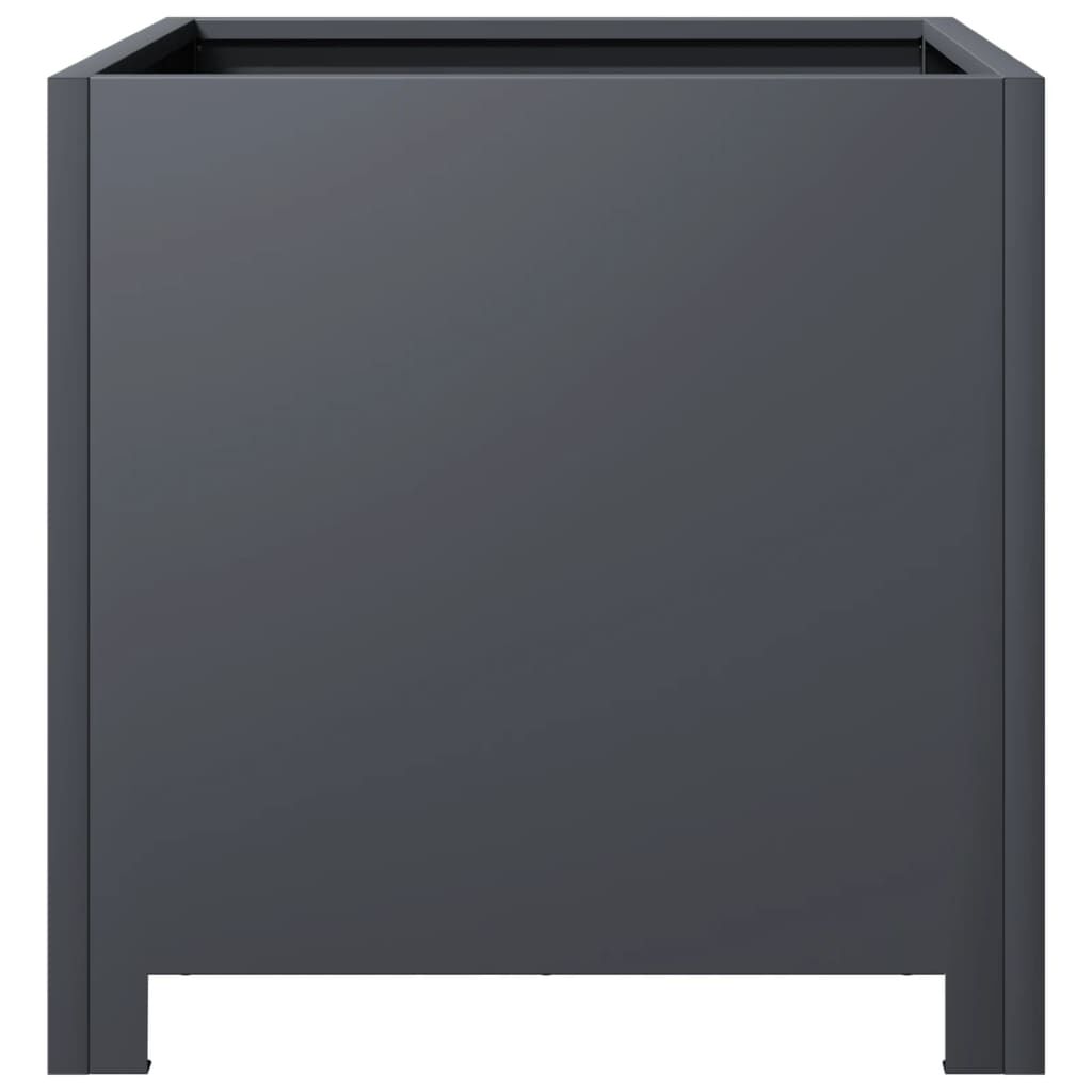 vidaXL Ζαρντινιέρα Κήπου Ανθρακί 40x40x40 εκ. από Ατσάλι