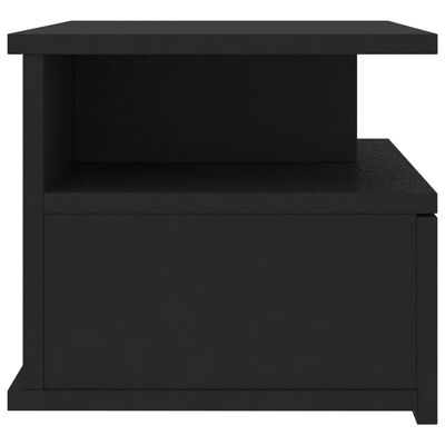 vidaXL Κομοδίνο Κρεμαστό Μαύρο 40 x 31 x 27 εκ. από Επεξεργασμένο Ξύλο
