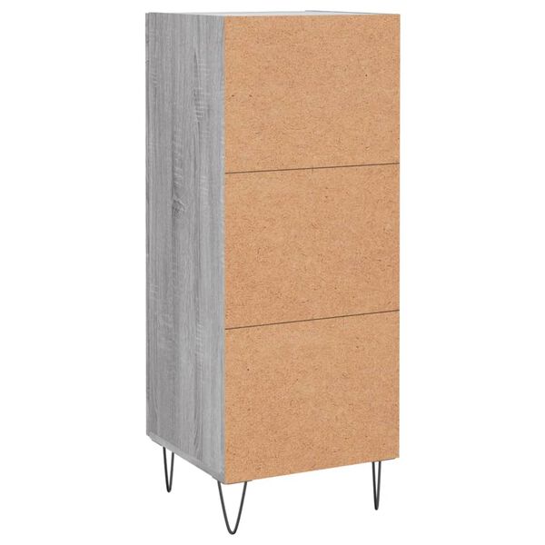 vidaXL Ντουλάπι Γκρι Sonoma 34,5x34x90 εκ. από Επεξεργασμένο Ξύλο